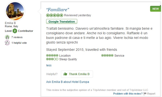 Hotel Europa Ischia commenti